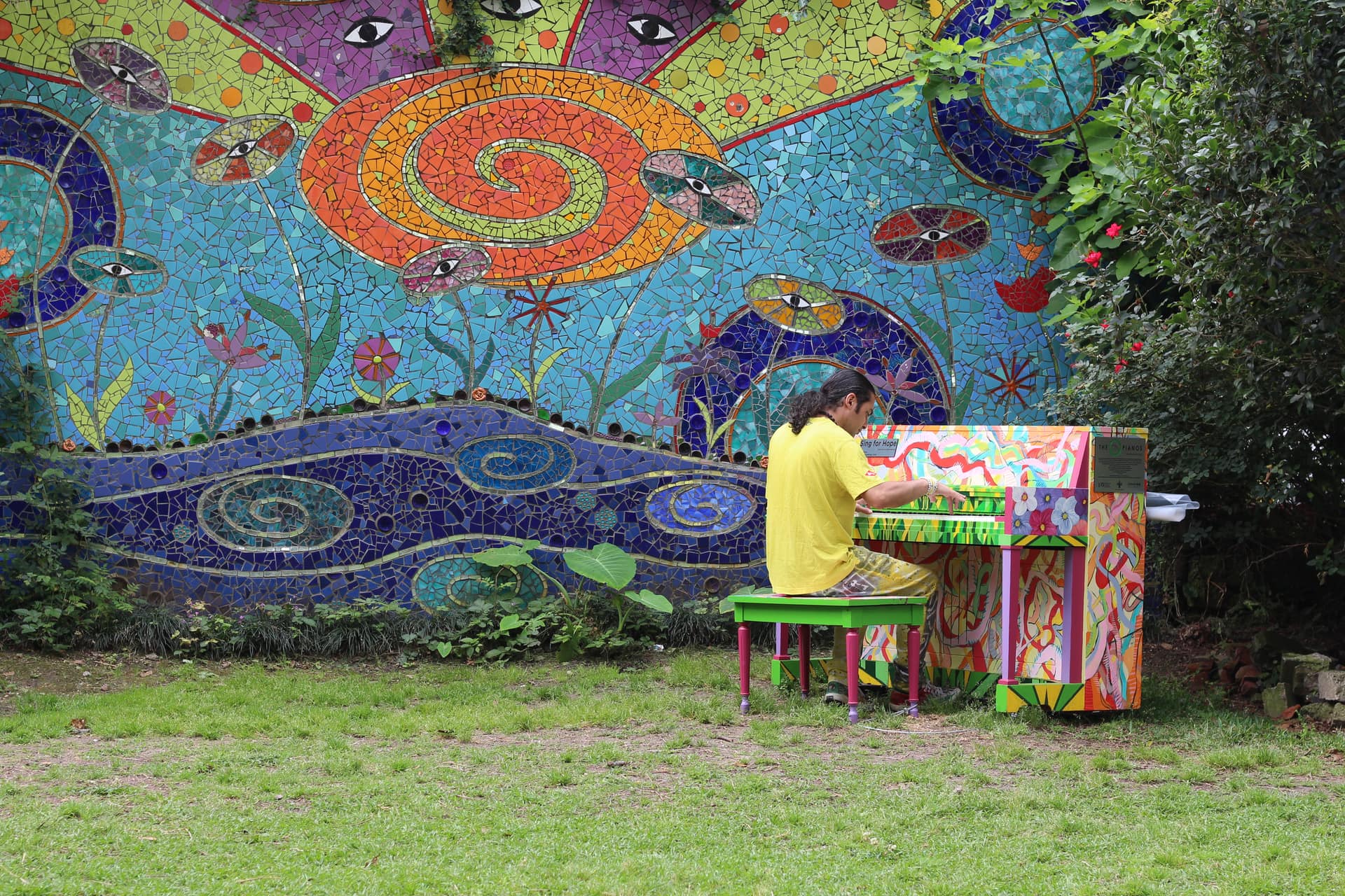 Sing for Hope Piano at Clouet Gardens