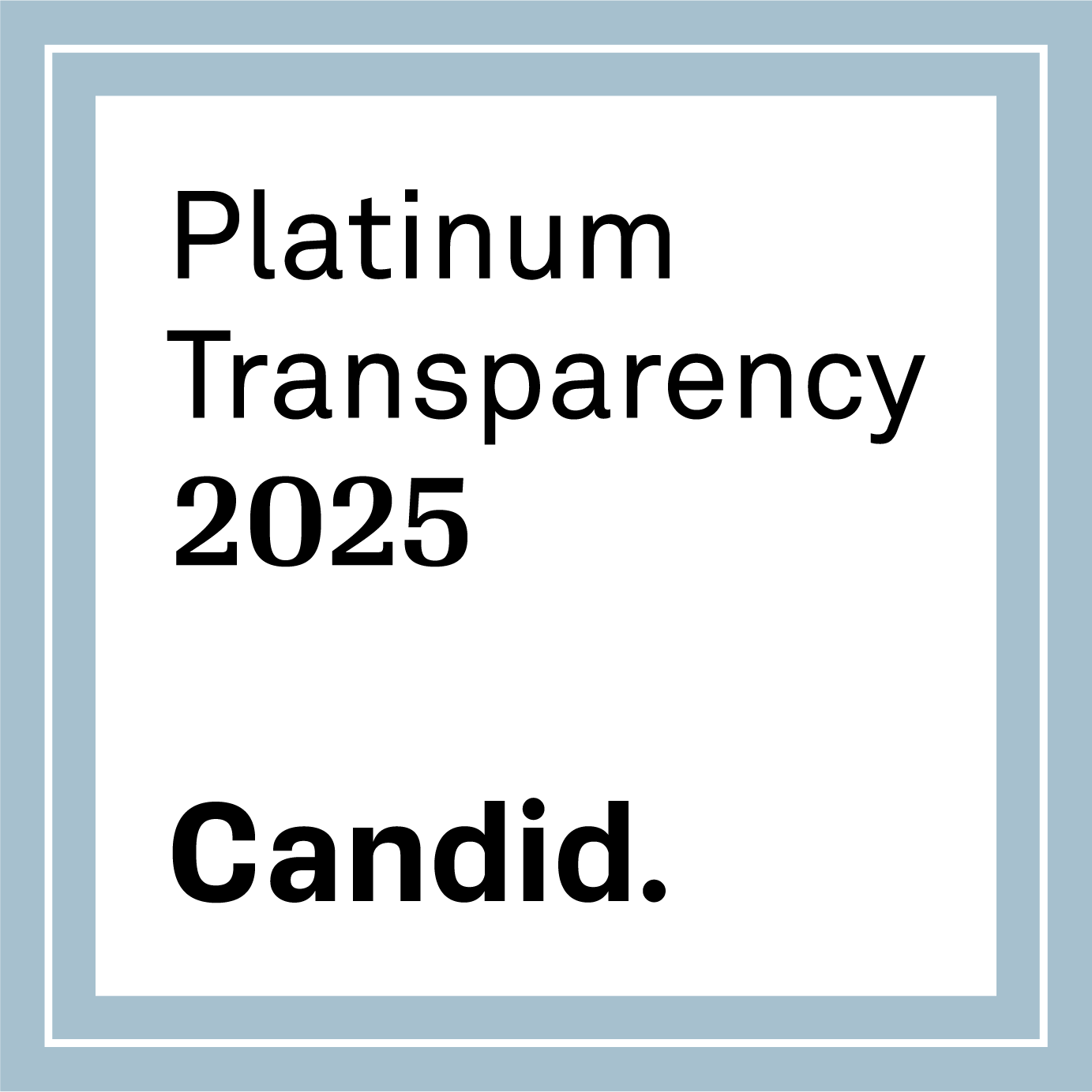 Candid Platinum Transparency 2025